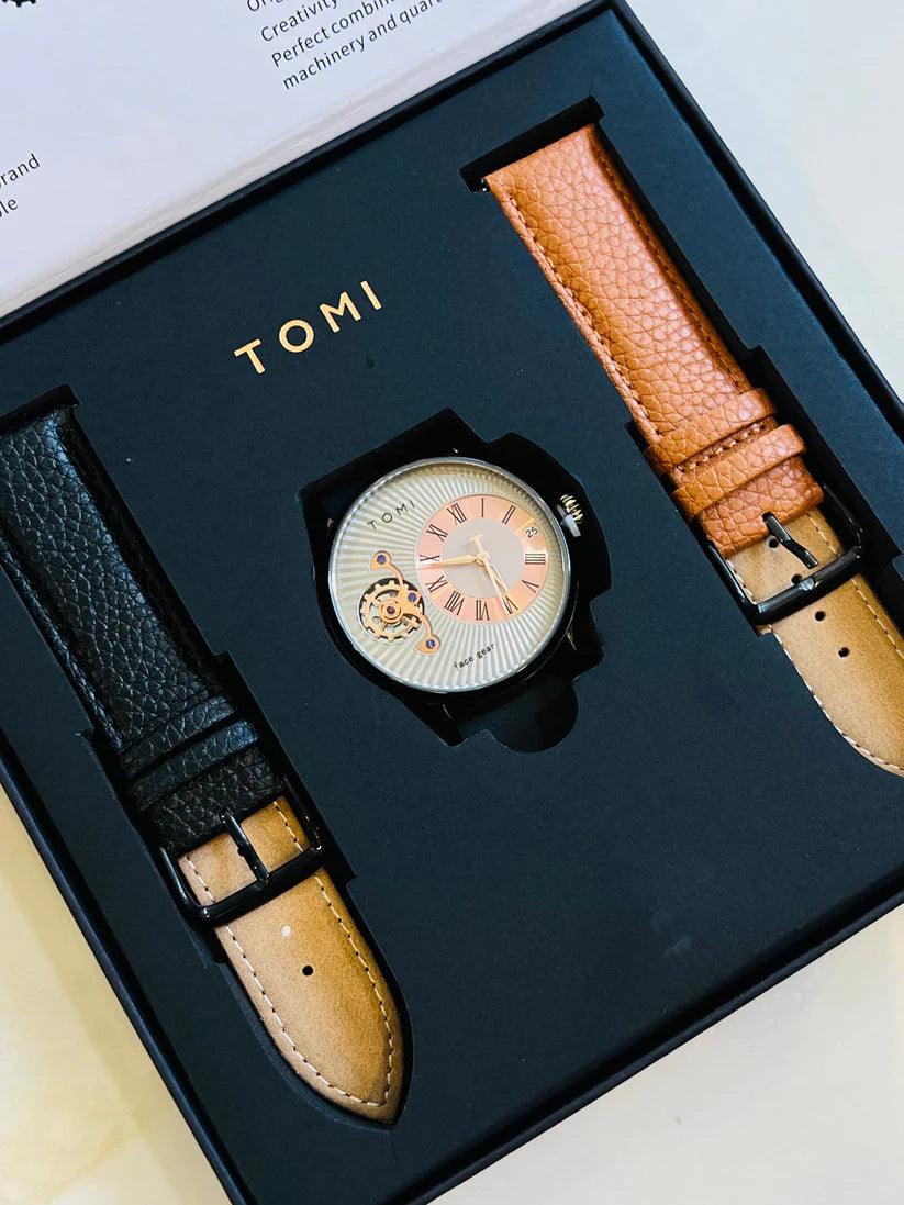 T-104 Dual Strap Pair Watch - Tomi Watches