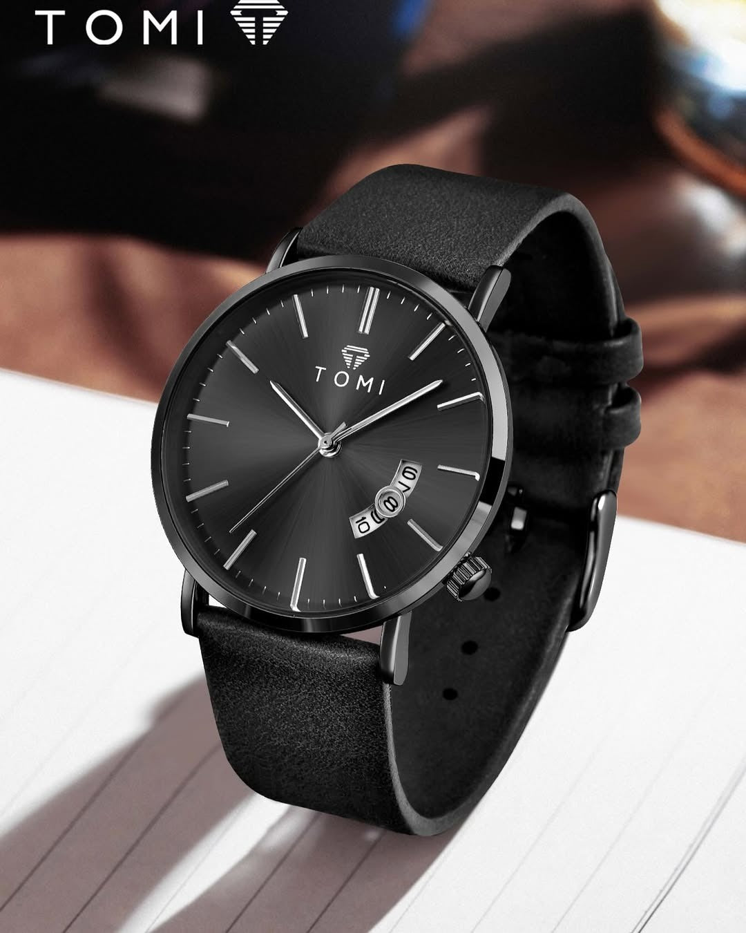 Tomi T-307 Luxury Quartz Stainless Steel Chain Wrist Watch for Mens | Elegant & Durable Timepiece - Tomi Watches