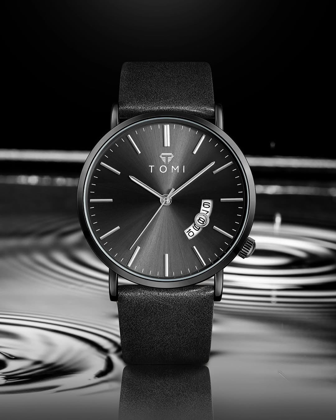 Tomi T-018 Quatrz Luxury Stainless Steel Wrist Watch For Mens - Tomi Watches