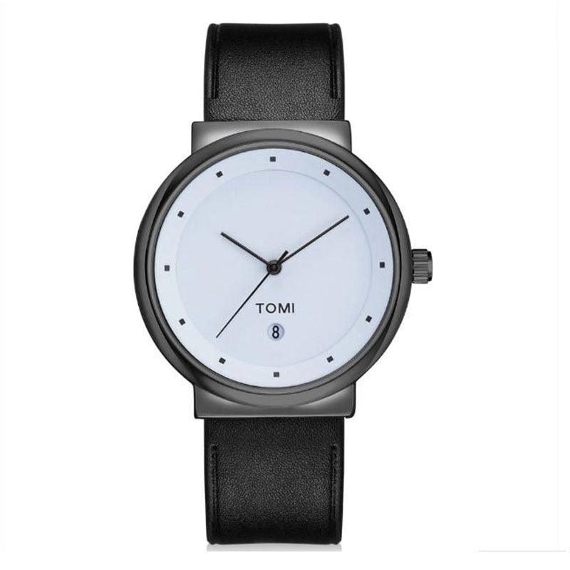 TOMI T-091 Men's Watch Round Dial Date Quartz - Tomi Watches