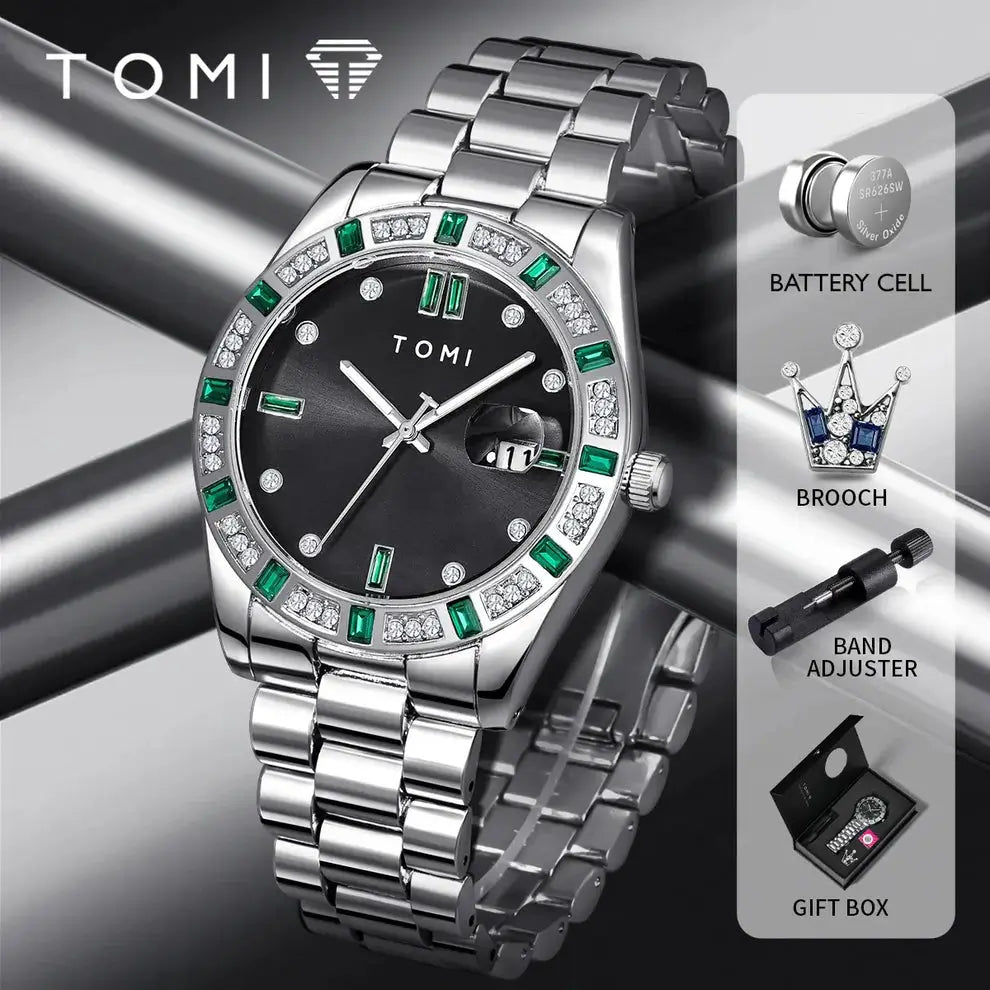 TOMI T-305  Luxury Men's Watch With Gift Box Set - Tomi Watches