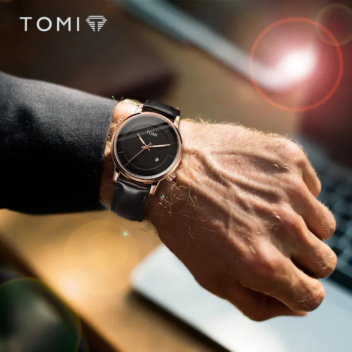 TOMI T-101 Stylish Watch & Bracelet Set for Men - Tomi Watches