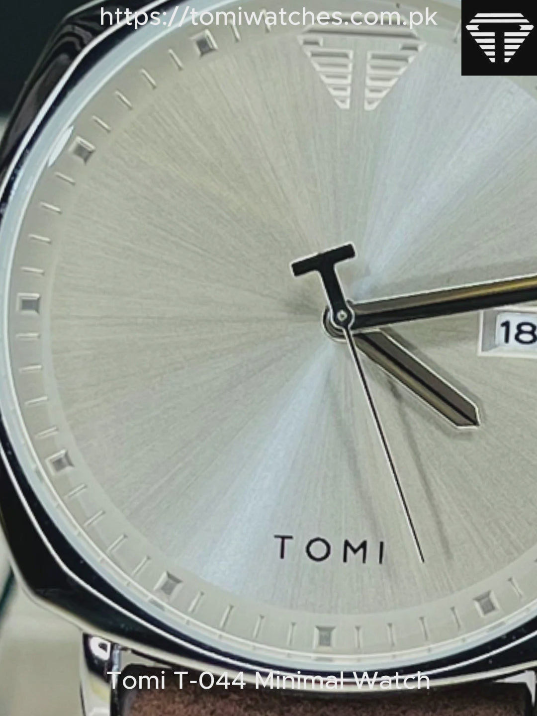TOMI T-044 Men's Watch Leather Strap