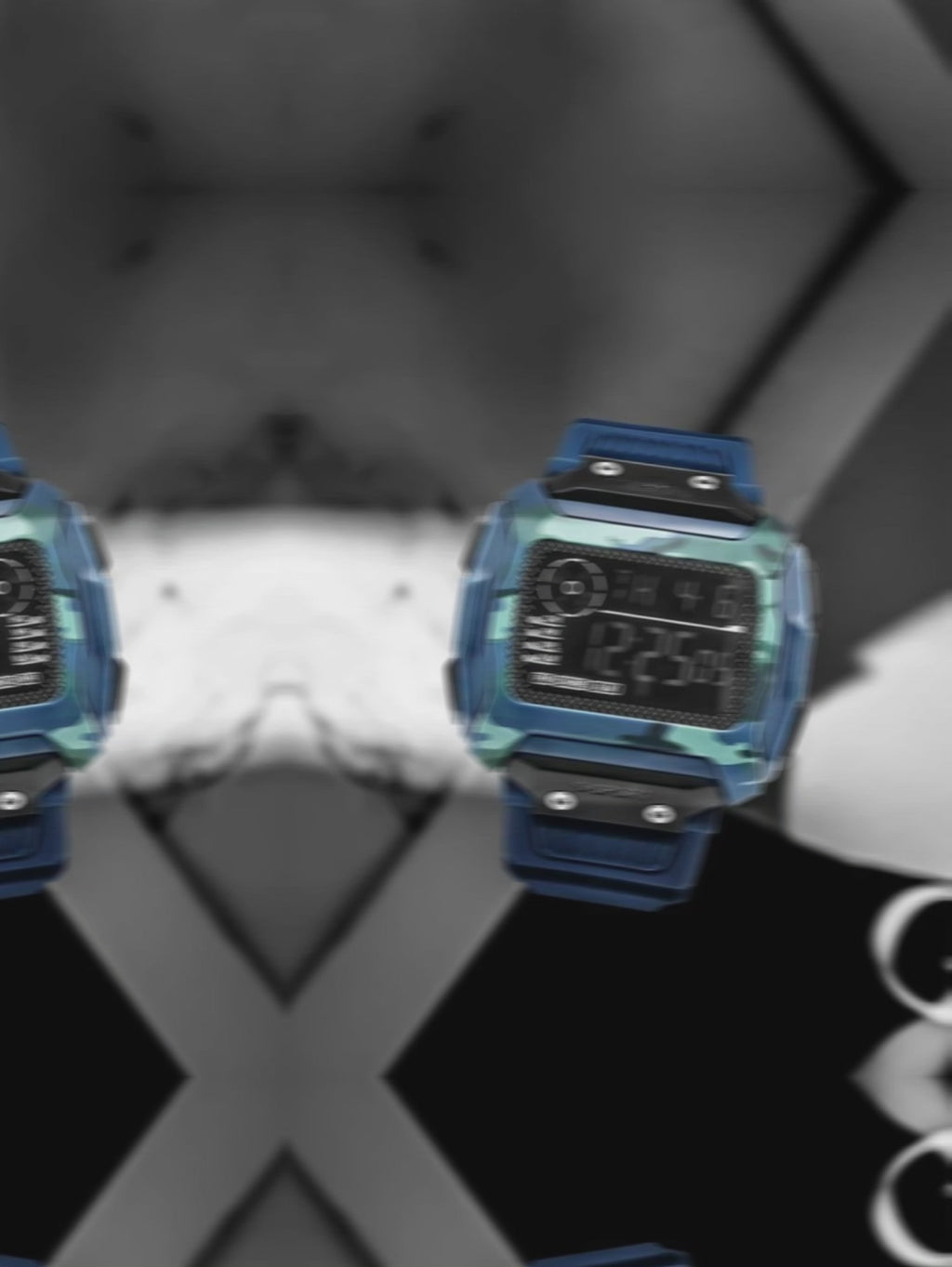 TOMI T-218 Digital Sports Watch with Square Dial