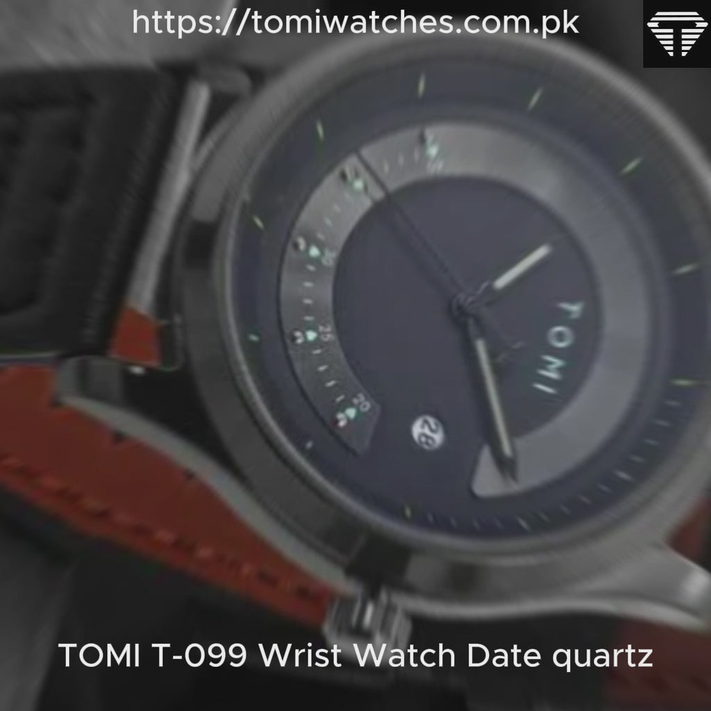 TOMI T-099 Men's Watch with Pen Gift Set