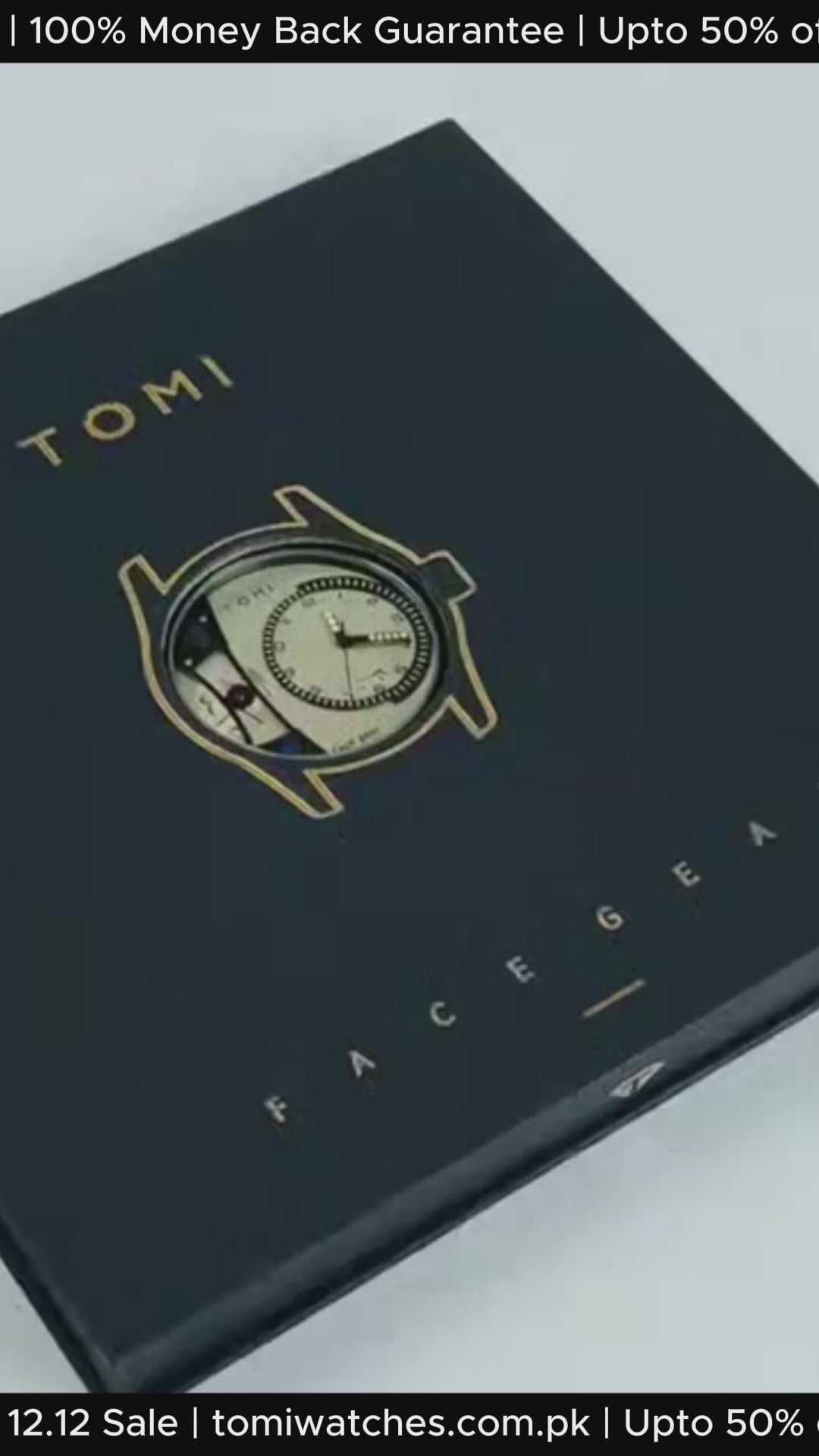 TOMI T-105 Dual Strap Face Gear Watch