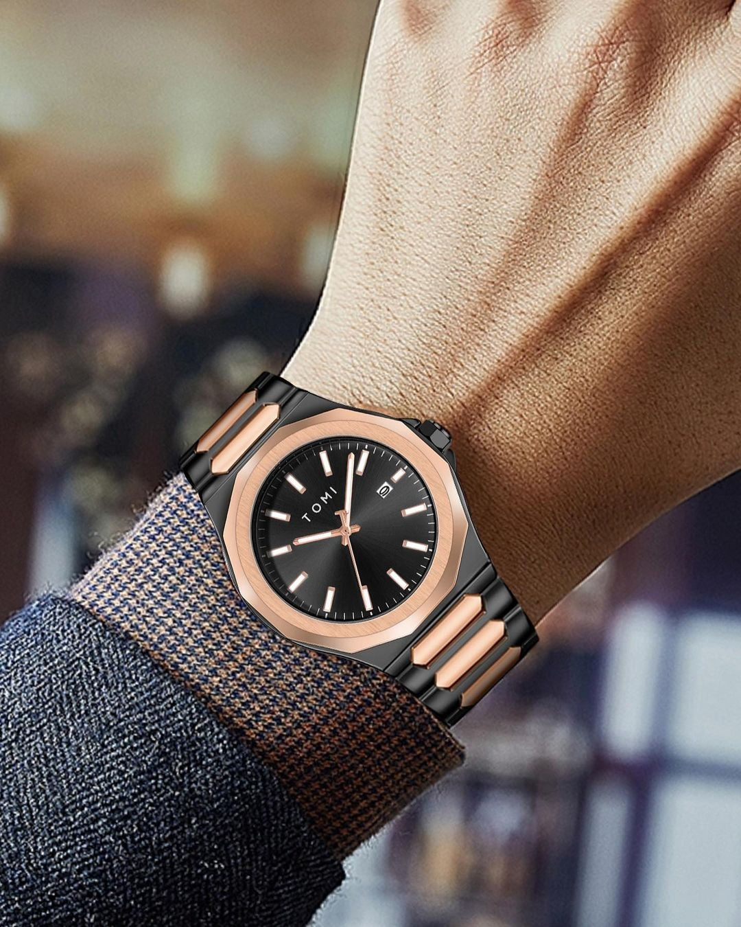 TOMI T-301 New Men's Luxury Watch Gift Box Set - Tomi Watches