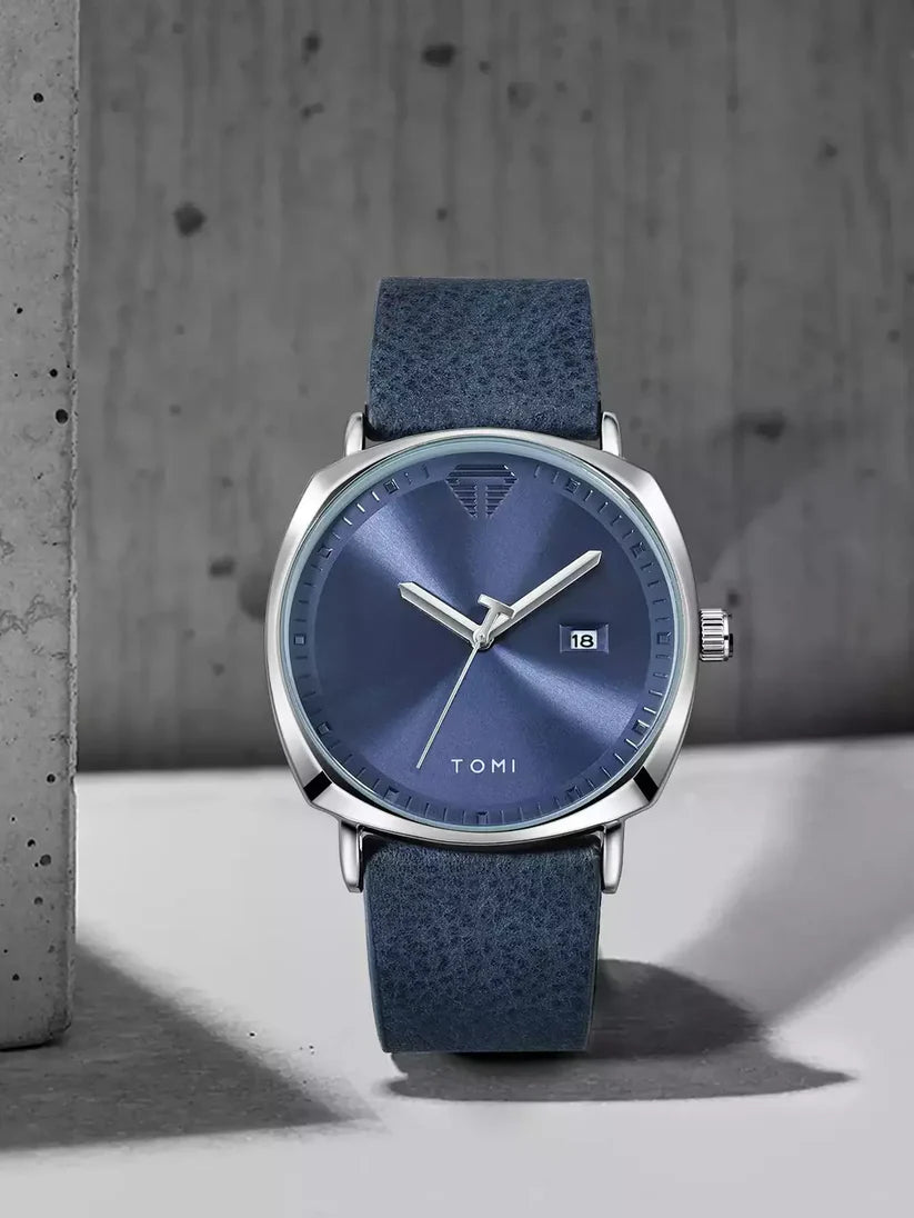 TOMI T-044 Men's Watch Leather Strap - Tomi Watches