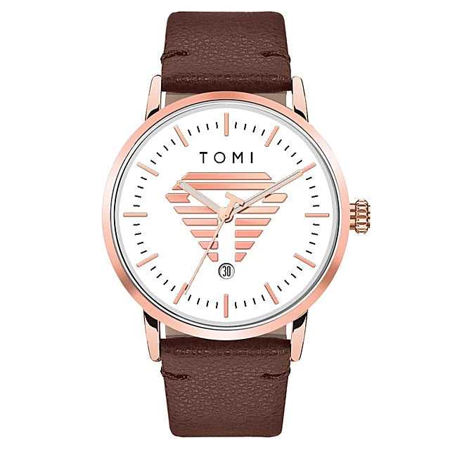 TOMI T-042 Watch For Men's Date Quartz - Tomi Watches