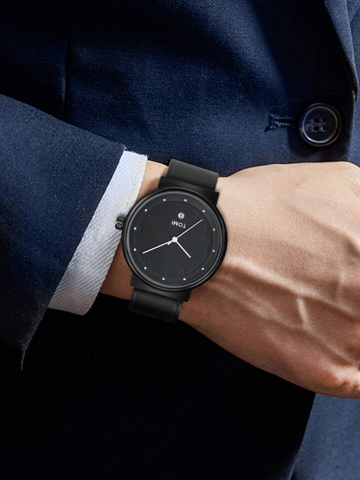 TOMI T-091 Men's Round Dial Watch - Tomi Watches