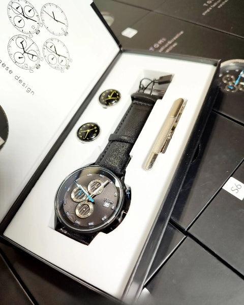 TOMI T-601 Luxury Business Chronograph Watch Tie Pin Cufflinks - Tomi Watches