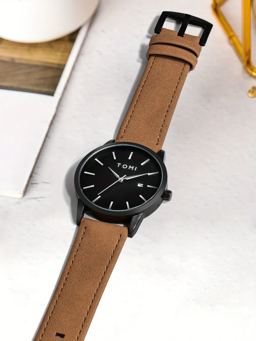 TOMI Watch For Men Date Quartz T-071 - Tomi Watches