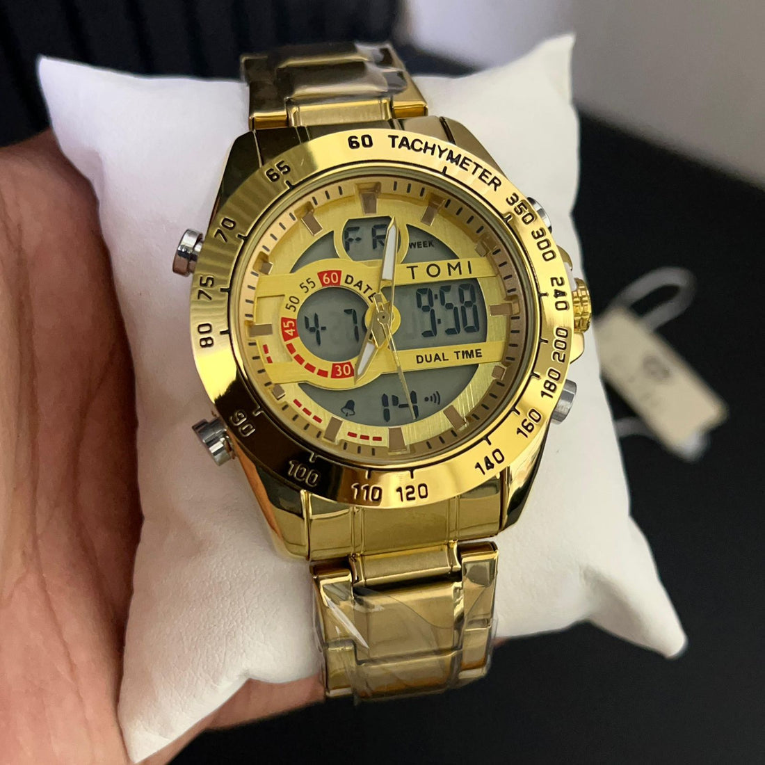 TOMI T-2106 High Quality Chain Watch Sport Edition Dual Time - Tomi Watches