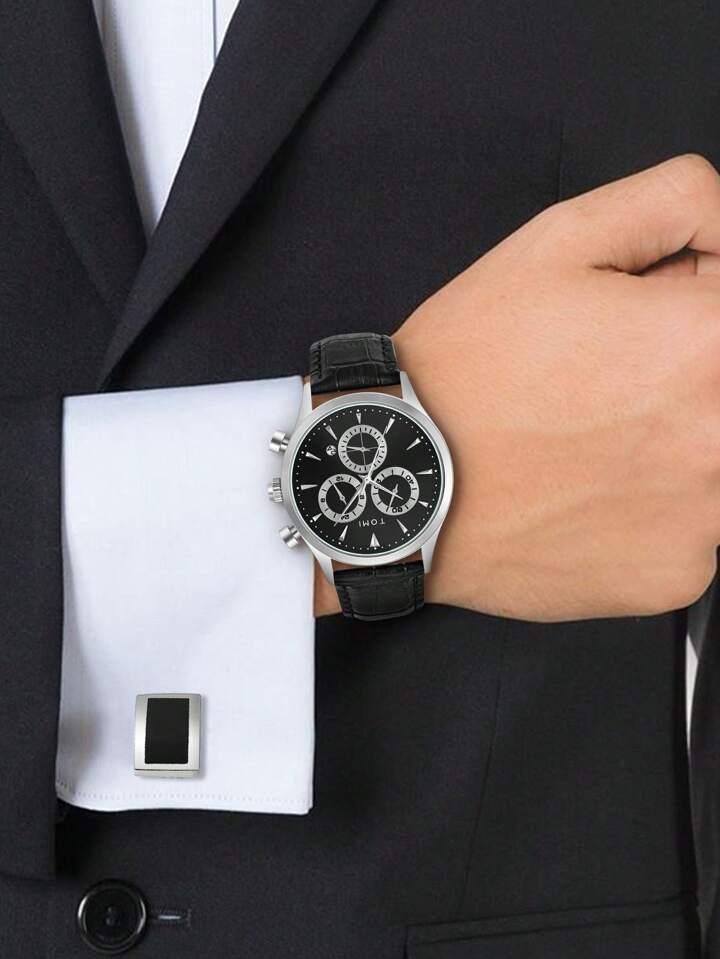 TOMI T-602 Chronograph Premium Luxury Business Men's Watch - Tomi Watches