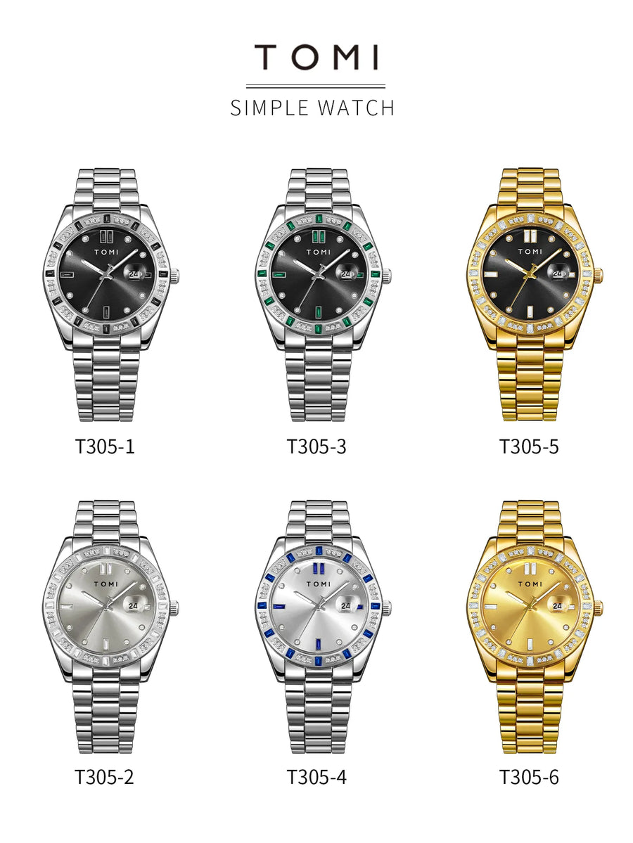 TOMI T-305  Luxury Men's Watch With Gift Box Set - Tomi Watches