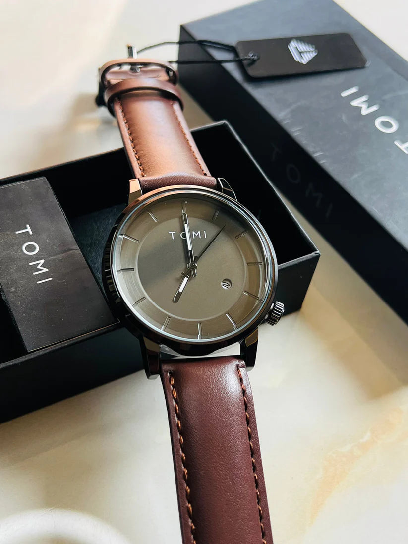 TOMI T-101 Men's Casual Quartz Watch with Date Display - Tomi Watches