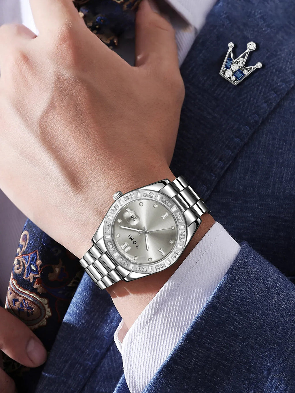 TOMI T-305  Luxury Men's Watch With Gift Box Set - Tomi Watches