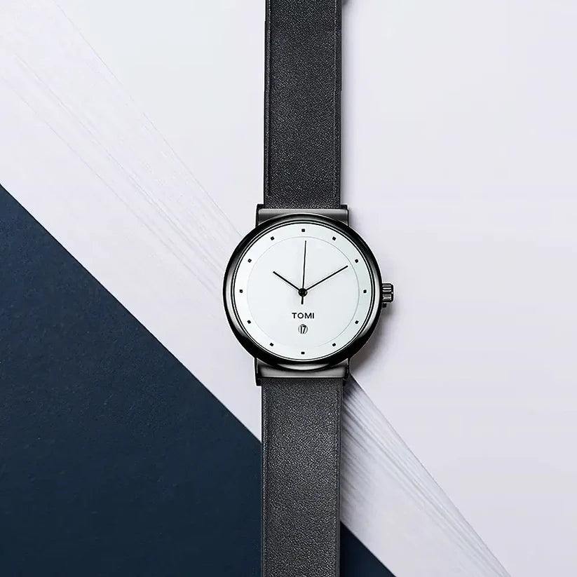 TOMI T-091 Men's Round Dial Watch - Tomi Watches