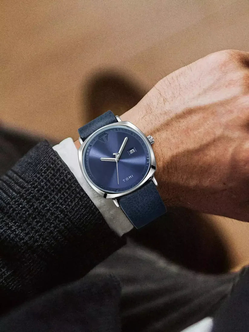 TOMI T-044 Men's Watch Leather Strap - Tomi Watches