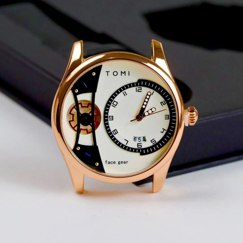 TOMI T-105 Dual Strap Face Gear Watch - Tomi Watches
